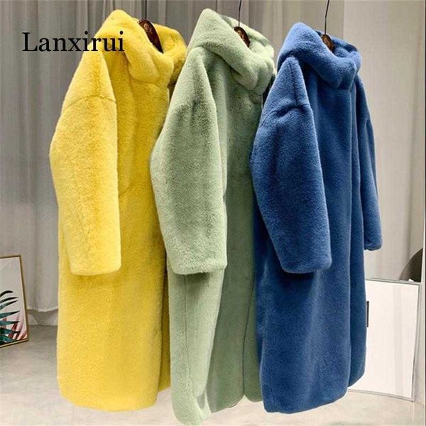 autumn winter mink women fur coat clothes plus size korean faux fur streetwear hooded loose thick warm long coat female t191209, Black
autumn winter mink women fur coat clothes plus size korean faux fur streetwear hooded loose thick warm long coat female t191209, Black