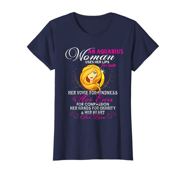 Womens Aquarius Queens Are Born in January 20 - February 18 T-shirt T-Shirt, Mainly pictures
Womens Aquarius Queens Are Born in January 20 - February 18 T-shirt T-Shirt, Mainly pictures