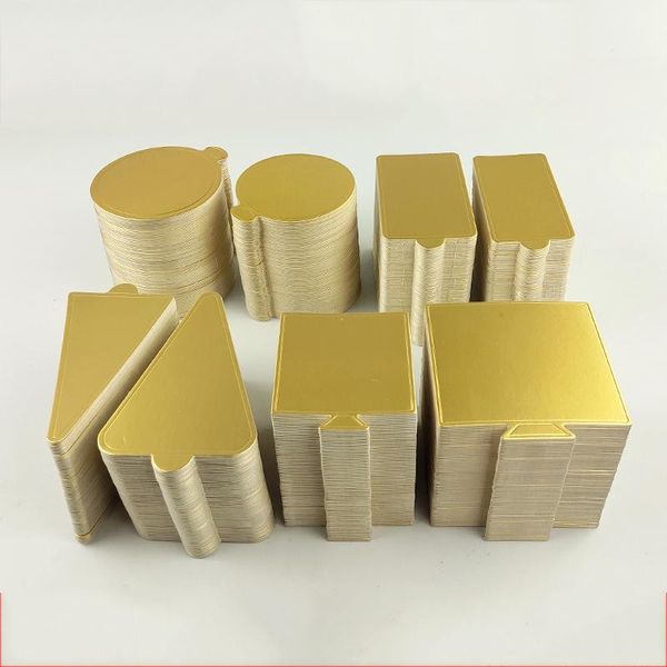 other bakeware 100pcs/set gold silver paper cake boards cupcake dessert displays tray round triangle rectangle mousse for party
other bakeware 100pcs/set gold silver paper cake boards cupcake dessert displays tray round triangle rectangle mousse for party