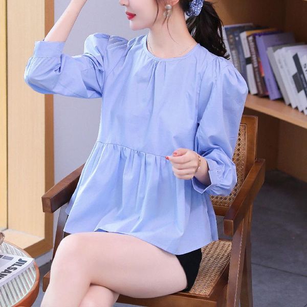 women's blouses & shirts korean sweet fluffy ruffle blouse women vintage puff sleeve cute womens and back buttons up loose autumn top, White
women's blouses & shirts korean sweet fluffy ruffle blouse women vintage puff sleeve cute womens and back buttons up loose autumn top, White