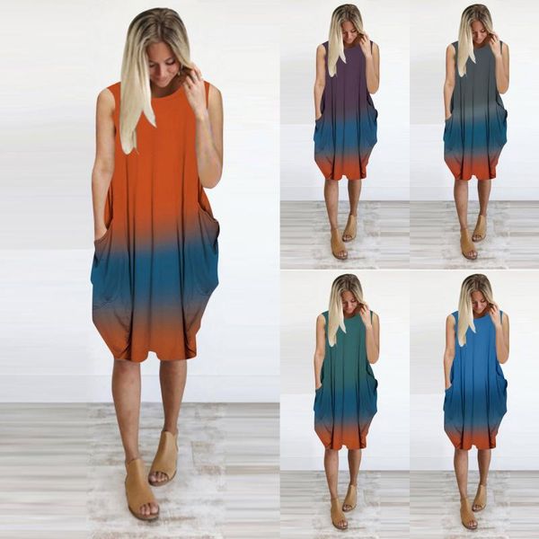 casual dresses tmale women summer round neck sleeveless print dress with pockets vestidos mujer verano harajuku 2021, Black;gray
casual dresses tmale women summer round neck sleeveless print dress with pockets vestidos mujer verano harajuku 2021, Black;gray