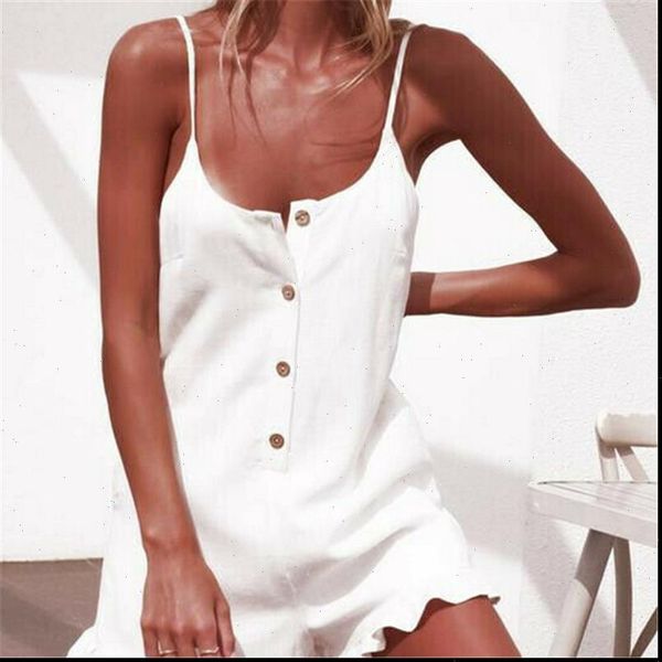 playsuit summer solid ruffle women jumpsuit one piece beach button sleeveless bodysuit streetwear, Black;white
playsuit summer solid ruffle women jumpsuit one piece beach button sleeveless bodysuit streetwear, Black;white