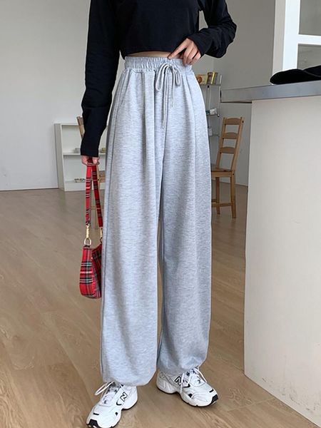 women's pants & capris grey 2021 spring autumn thin and wide leg loose sports straight legged, Black;white
women's pants & capris grey 2021 spring autumn thin and wide leg loose sports straight legged, Black;white