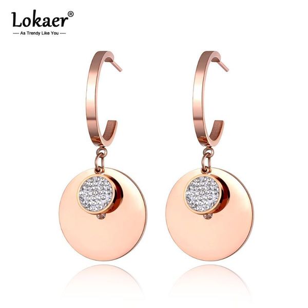 stud lokaer trendy stainless steel rose gold drilling disc earrings bohemia clay shiny rhinestone creative jewelry for women e19104, Golden;silver
stud lokaer trendy stainless steel rose gold drilling disc earrings bohemia clay shiny rhinestone creative jewelry for women e19104, Golden;silver