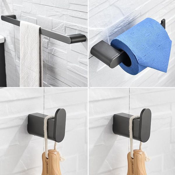 bath accessory set stainless steel brushed gray paper holder towel bar ring robe hook bathroom accessories
bath accessory set stainless steel brushed gray paper holder towel bar ring robe hook bathroom accessories