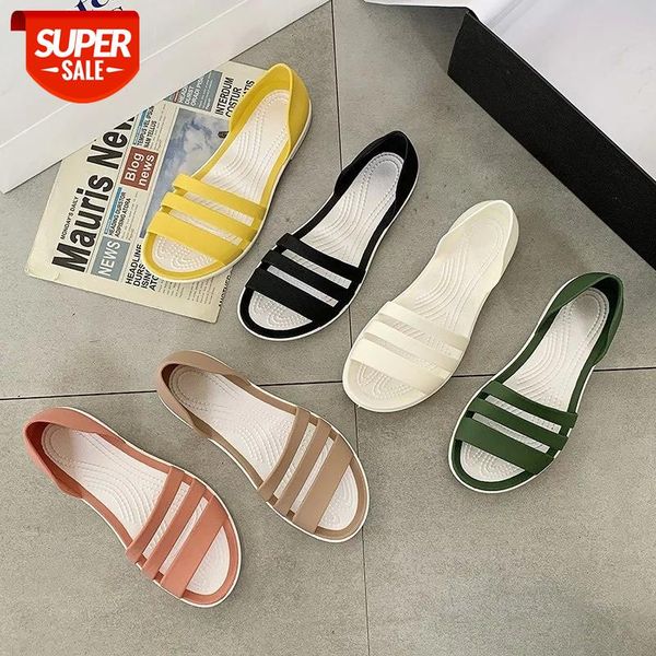 summer women sandals 2021 flat beach shoes pvc fashion jelly woman non-slip female sandales slip on soft soled ladies shoe #kh5b, Black
summer women sandals 2021 flat beach shoes pvc fashion jelly woman non-slip female sandales slip on soft soled ladies shoe #kh5b, Black