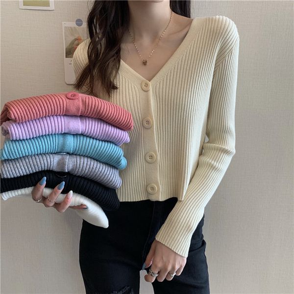 luxury jackets short sweater slim cardigan coat women's t-shirt 2021 autumn long sleeve top, Black;brown
luxury jackets short sweater slim cardigan coat women's t-shirt 2021 autumn long sleeve top, Black;brown