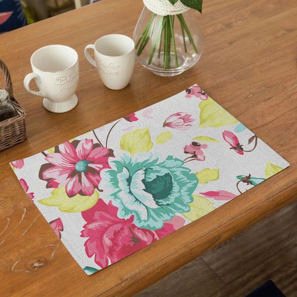 mats & pads fuwatacchi flower printed pattern placemat polyester drink coasters table napkins for wedding kitchen decoration accessories
mats & pads fuwatacchi flower printed pattern placemat polyester drink coasters table napkins for wedding kitchen decoration accessories