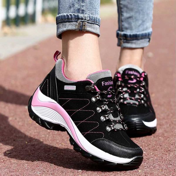 boots 2021 spring and autumn hiking shoes women's inner heightening thick-soled outdoor waterproof non-slip lightweig, Black
boots 2021 spring and autumn hiking shoes women's inner heightening thick-soled outdoor waterproof non-slip lightweig, Black