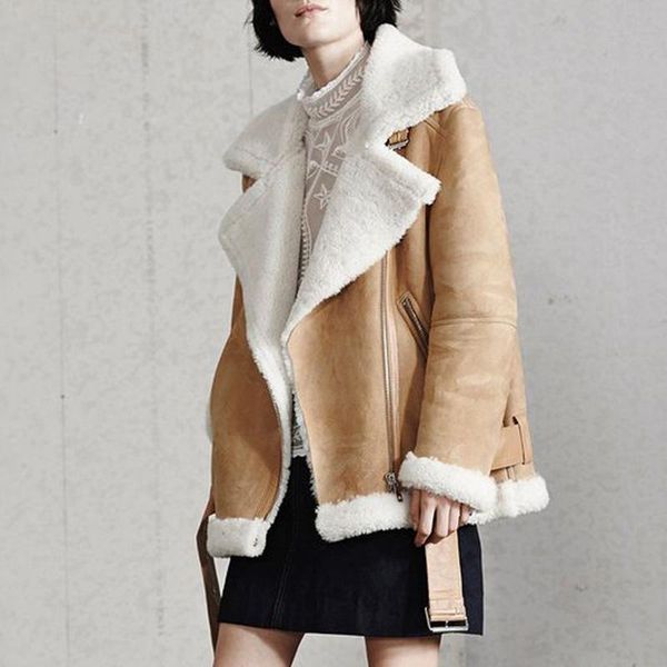 women's jackets agong winter turn down collar women fashion fleece tie belt coats elegant zipper short female ladies, Black;brown
women's jackets agong winter turn down collar women fashion fleece tie belt coats elegant zipper short female ladies, Black;brown