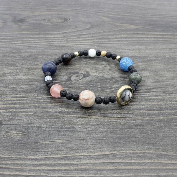 beaded, strands european and american universe galaxy solar system eight planet bracelet guardian star stone, Black
beaded, strands european and american universe galaxy solar system eight planet bracelet guardian star stone, Black