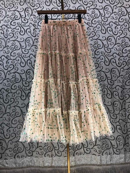 summer fashion skirt women polka dot prints tulle mesh patchwork casual apricot pink purple skirts ladies, Black
summer fashion skirt women polka dot prints tulle mesh patchwork casual apricot pink purple skirts ladies, Black