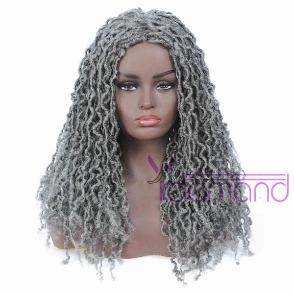 y demand long dreadlocks braided wigs grey goddess faux locs hair 24inch natural synthetic wig for black women/men, Black;brown
y demand long dreadlocks braided wigs grey goddess faux locs hair 24inch natural synthetic wig for black women/men, Black;brown