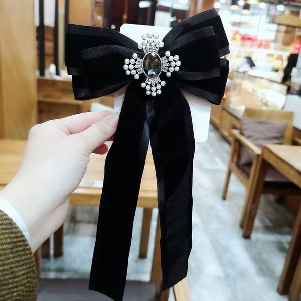 retro velvet long bow tie brooch women's rhinestone bowknot necktie shirt collar pins badge fashion jewelry clothing accessories pins,, Gray
retro velvet long bow tie brooch women's rhinestone bowknot necktie shirt collar pins badge fashion jewelry clothing accessories pins,, Gray