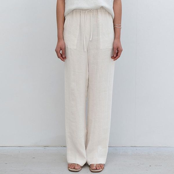 women's pants & capris johnature linen tie straight full length 2021 spring casual all match loose elastic waist pockets women, Black;white
women's pants & capris johnature linen tie straight full length 2021 spring casual all match loose elastic waist pockets women, Black;white