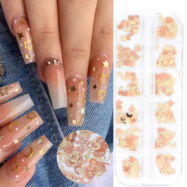 nail art decorations hollow love heart decoration butterfly leaf flower star moon flakes slice charms acrylic manicure accessories sa1878, Silver;gold
nail art decorations hollow love heart decoration butterfly leaf flower star moon flakes slice charms acrylic manicure accessories sa1878, Silver;gold
