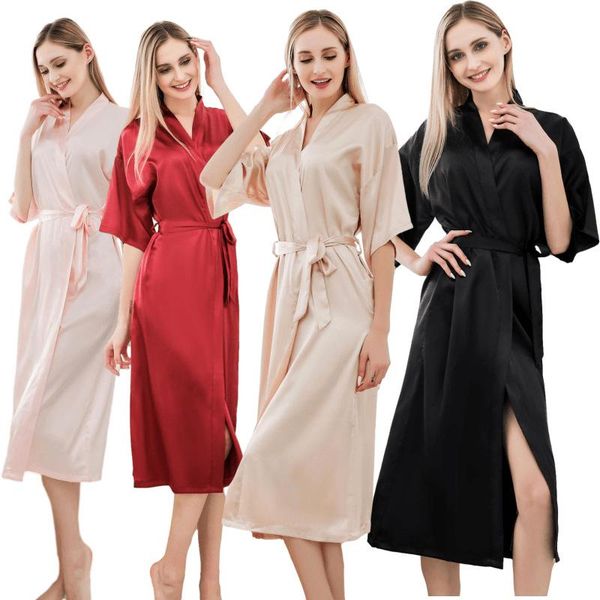 half sleeve kimono robe women sleepwear long intimate lingerie summer homewear nightgown casual bathrobe gown, Black;red
half sleeve kimono robe women sleepwear long intimate lingerie summer homewear nightgown casual bathrobe gown, Black;red