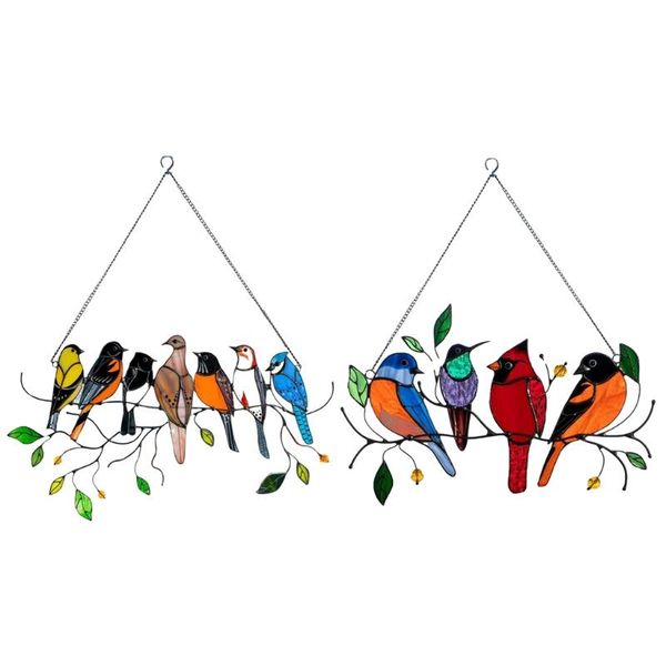 multicolor birds on wire stained glass suncatcher window panel ornaments hanging pendant home decoration gifts for bird lover garden decorat
multicolor birds on wire stained glass suncatcher window panel ornaments hanging pendant home decoration gifts for bird lover garden decorat