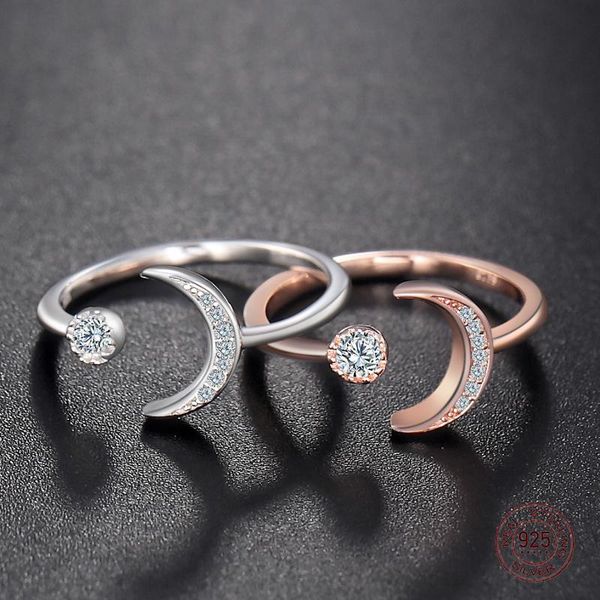 cluster rings s925 sterling silver fashion platinum plated/rose gold color star and moon resizable ring setting zircon luxury jewelry for gi, Golden;silver
cluster rings s925 sterling silver fashion platinum plated/rose gold color star and moon resizable ring setting zircon luxury jewelry for gi, Golden;silver
