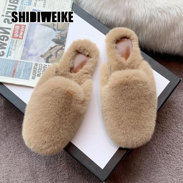winter slippers fashion women home faux fur warm shoes slip on flats comfortable female slides va352, Black
winter slippers fashion women home faux fur warm shoes slip on flats comfortable female slides va352, Black