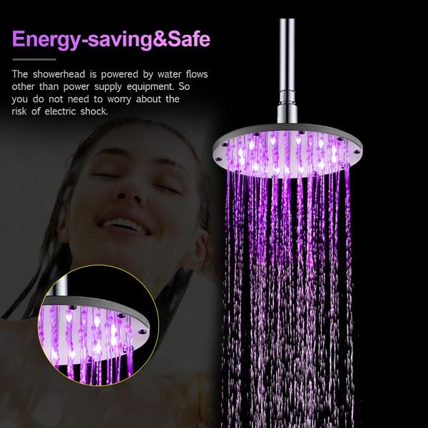 inch rgb led light shower head round automatic changing water saving rain high pressure bathroom rainfall sets
inch rgb led light shower head round automatic changing water saving rain high pressure bathroom rainfall sets