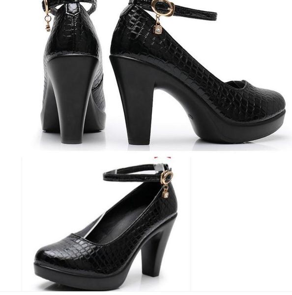 women's shoes in spring and autumn high coarse heel waterproof table @06, Black
women's shoes in spring and autumn high coarse heel waterproof table @06, Black