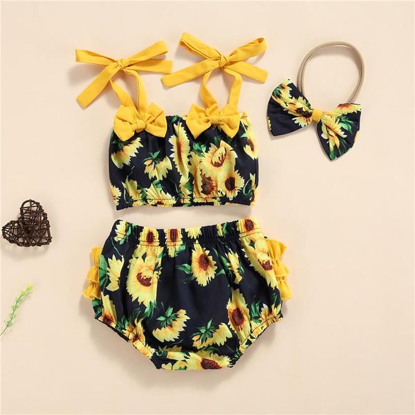 clothing sets 3pcs baby girls sweet summer clothes sets,sunflower printing sleeveless suspender short +shorts+bow headwear set,0-18month, White
clothing sets 3pcs baby girls sweet summer clothes sets,sunflower printing sleeveless suspender short +shorts+bow headwear set,0-18month, White