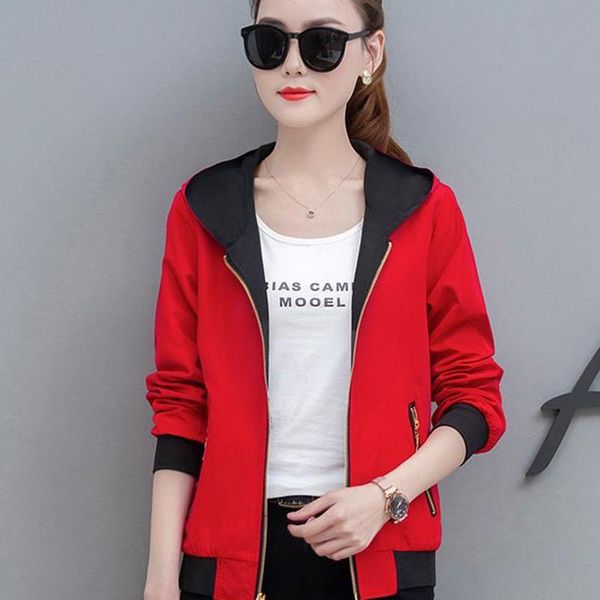 women's jackets women autumn windproof hoodded baseball windbreaker short jacket fashion zipper cardigan coat sport two sided wear basi, Black;brown
women's jackets women autumn windproof hoodded baseball windbreaker short jacket fashion zipper cardigan coat sport two sided wear basi, Black;brown