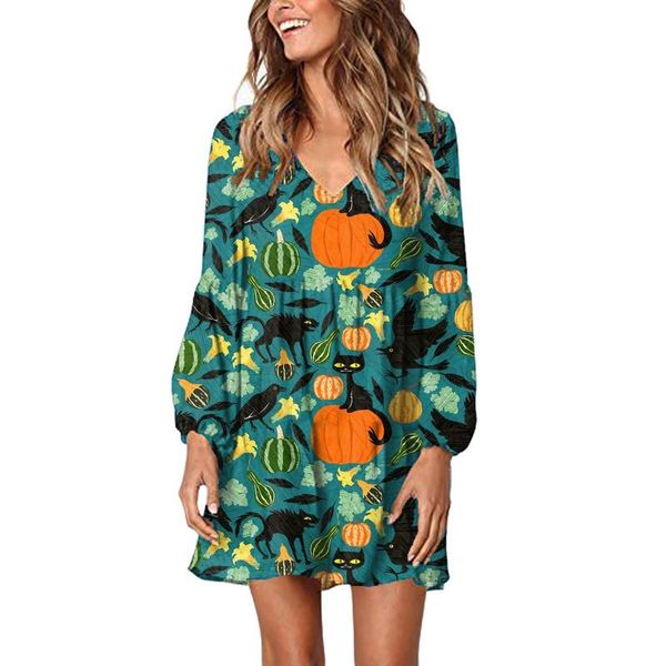 casual dresses halloween women autumn long lantern sleeve skull print mini v-neck loose ladies graphic 2021 dress robe, Black;gray
casual dresses halloween women autumn long lantern sleeve skull print mini v-neck loose ladies graphic 2021 dress robe, Black;gray