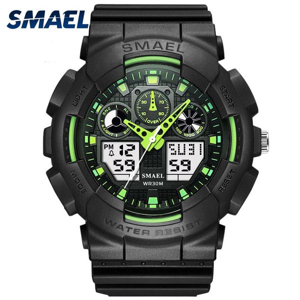 wristwatches smael men watch big dial electronic clock automatic date casual dive quartz digital 1027 male led sport watches man, Slivery;brown
wristwatches smael men watch big dial electronic clock automatic date casual dive quartz digital 1027 male led sport watches man, Slivery;brown