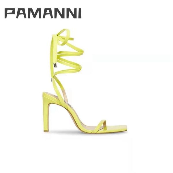 ladies fashion solid cross-tie handmade sandals 2021 women open toe summer high thin heels yellow elegant shoes, Black
ladies fashion solid cross-tie handmade sandals 2021 women open toe summer high thin heels yellow elegant shoes, Black