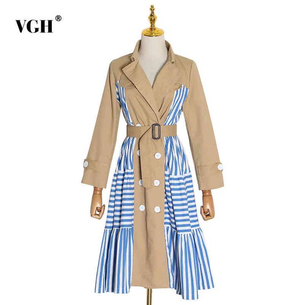 khaki patchwork striped tench for female lapel long sleeve high waist with sashes casual windbreaker fall 210507, Tan;black
khaki patchwork striped tench for female lapel long sleeve high waist with sashes casual windbreaker fall 210507, Tan;black