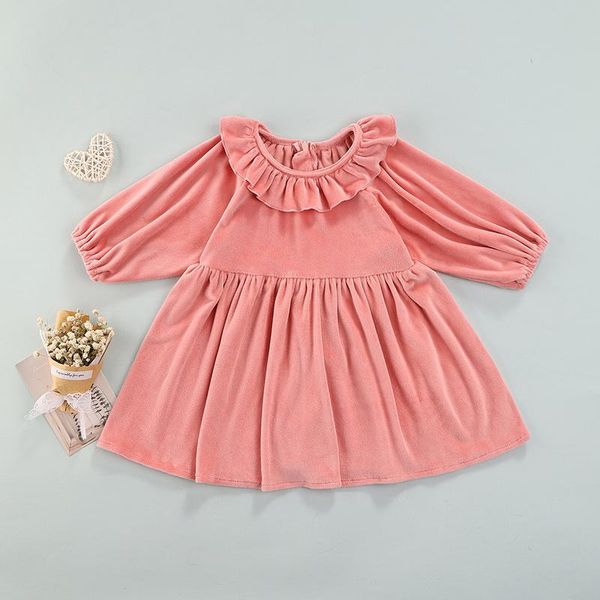 girl's dresses 0-5y cute kids baby girl coral fleece dress fall winter casual ruffles round collar long sleeve a-line infant clothes, Red;yellow
girl's dresses 0-5y cute kids baby girl coral fleece dress fall winter casual ruffles round collar long sleeve a-line infant clothes, Red;yellow