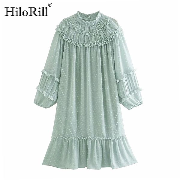 chic women dot embroidery ruffles dresses lace chiffon sweet party loose long sleeve midi robe femme 210508, Black;gray
chic women dot embroidery ruffles dresses lace chiffon sweet party loose long sleeve midi robe femme 210508, Black;gray