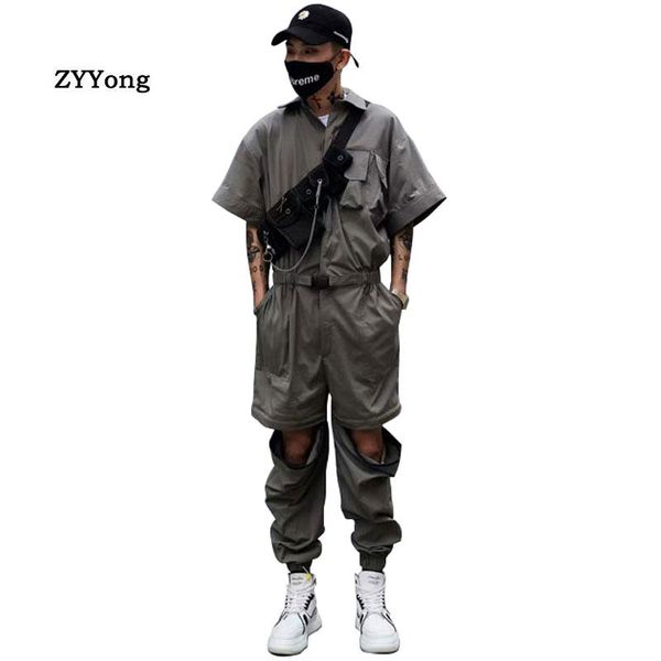 men's pants fashion jumpsuit men rompers one piece overalls mens short sleeve casual punk rock denim male clothing size m-xxl, Black
men's pants fashion jumpsuit men rompers one piece overalls mens short sleeve casual punk rock denim male clothing size m-xxl, Black
