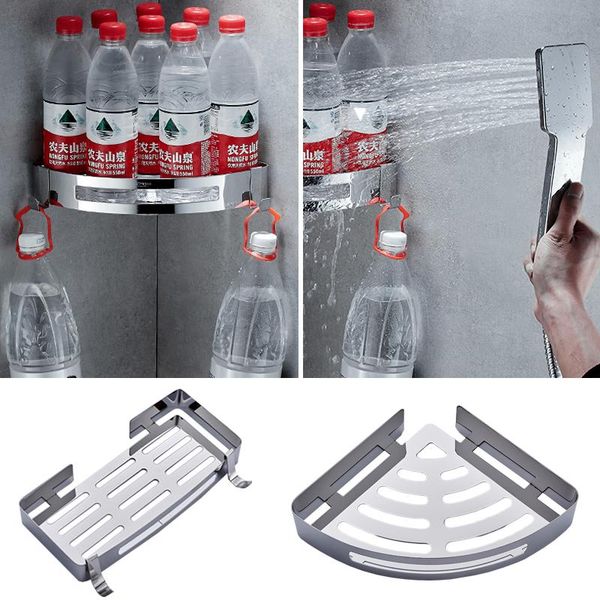 bathroom storage & organization double polished silver tripod stainless steel hardware corner rack non perforated shelf wall hanging
bathroom storage & organization double polished silver tripod stainless steel hardware corner rack non perforated shelf wall hanging