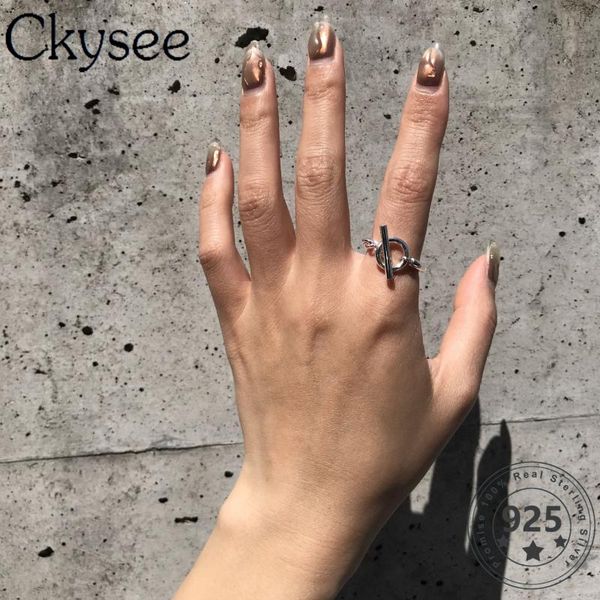 cluster rings ckysee design 925 sterling silver fashion ot buckle ring index finger for woman original fine jewelry all-match, Golden;silver
cluster rings ckysee design 925 sterling silver fashion ot buckle ring index finger for woman original fine jewelry all-match, Golden;silver
