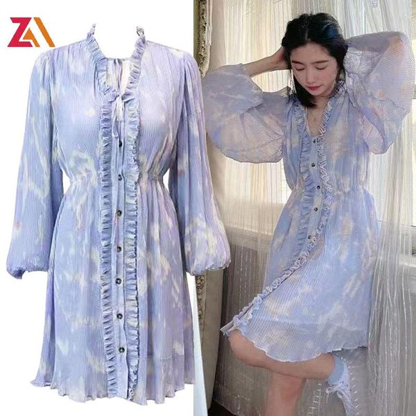 casual dresses zalady designer mini dress women ruffles elegant drape elastic waist lantern long sleeve fashion chic femme, Black;gray
casual dresses zalady designer mini dress women ruffles elegant drape elastic waist lantern long sleeve fashion chic femme, Black;gray