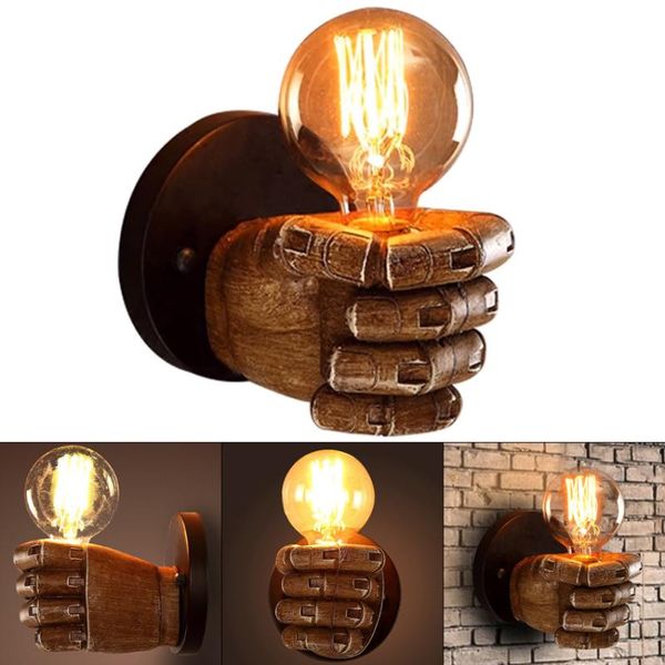 lawn lamps e27creative retro wall light led antique resin fist lamp european style bar restaurant cafe decorative
lawn lamps e27creative retro wall light led antique resin fist lamp european style bar restaurant cafe decorative
