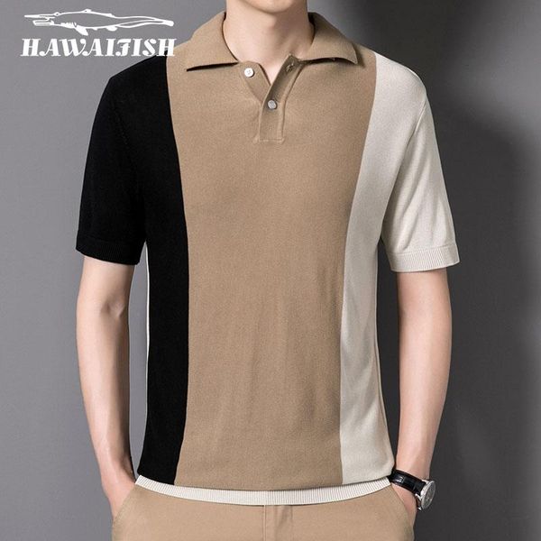 men's polos hawaifish brand men shirt casual business social short sleeve sweater breathable korean fashion menswear, White;black
men's polos hawaifish brand men shirt casual business social short sleeve sweater breathable korean fashion menswear, White;black