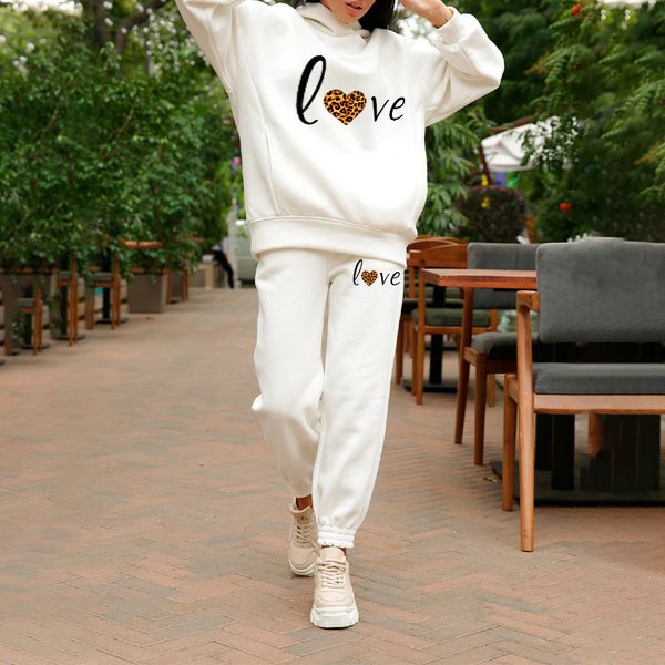 letter print two piece set oversized hoodie women's tracksuit fleece long sleeve hooded suit female casual sportwear pants sets 210524, White
letter print two piece set oversized hoodie women's tracksuit fleece long sleeve hooded suit female casual sportwear pants sets 210524, White