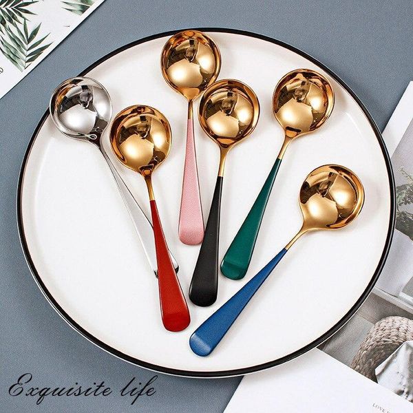 cups, dishes & utensils kitchen tableware spoons 16cm silver gold stainless steel spoon round head shape handle ice cream coffee tea home
cups, dishes & utensils kitchen tableware spoons 16cm silver gold stainless steel spoon round head shape handle ice cream coffee tea home