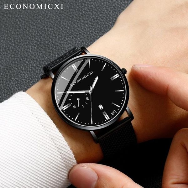wristwatches fashion men watches luxury business quartz watch casual slim mesh steel sport male wristwatch relogio masculino zegarek meski /, Slivery;brown
wristwatches fashion men watches luxury business quartz watch casual slim mesh steel sport male wristwatch relogio masculino zegarek meski /, Slivery;brown