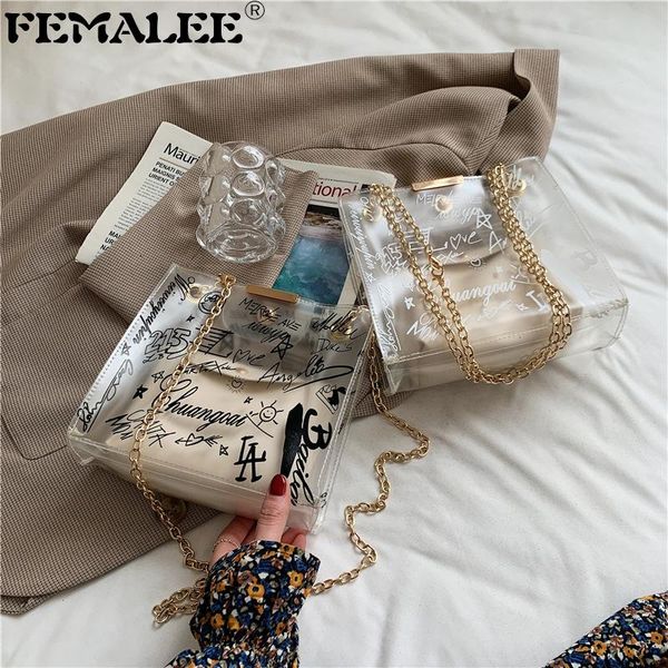 frosted transparent shoulder tote fashion graffiti printed jelly bags female document handbag chain translucent composite
frosted transparent shoulder tote fashion graffiti printed jelly bags female document handbag chain translucent composite