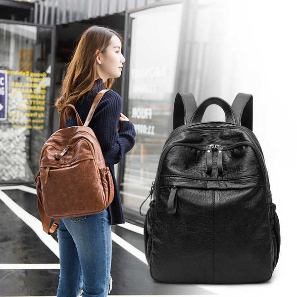version with cowhide college style schoolbag large capacity travel women's backpack purse
version with cowhide college style schoolbag large capacity travel women's backpack purse