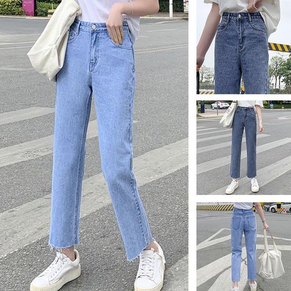ladies 2021 jeans denim trousers ripped retro thin loose casual nine-point women's, Blue
ladies 2021 jeans denim trousers ripped retro thin loose casual nine-point women's, Blue