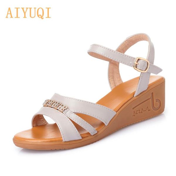real skin ladies sandals rhinestone mother wedge heel shoes fashion comfortable flat for ladi, Black
real skin ladies sandals rhinestone mother wedge heel shoes fashion comfortable flat for ladi, Black