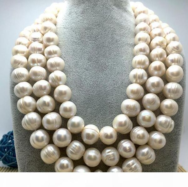 fine pearls jewelry huge 12-13mm natural south sea genuine white pearl necklace 50" 14k gold clasp sweater chain, Silver
fine pearls jewelry huge 12-13mm natural south sea genuine white pearl necklace 50" 14k gold clasp sweater chain, Silver