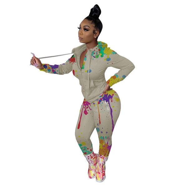 splash ink graffiti print fitness tracksuits women hooded long sleeve slim and bodycon trousers active wear two piece outfit 2xl, Gray
splash ink graffiti print fitness tracksuits women hooded long sleeve slim and bodycon trousers active wear two piece outfit 2xl, Gray