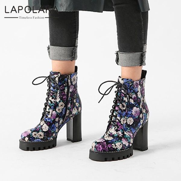 boots lapolaka 2021 platform flowers non-slip shoelaces luxury zipper trendy woman shoes ladies boot, Black
boots lapolaka 2021 platform flowers non-slip shoelaces luxury zipper trendy woman shoes ladies boot, Black